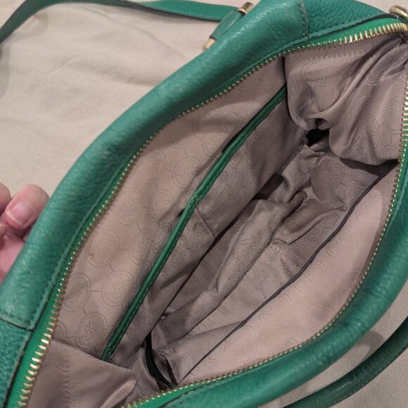 Michael Kors Signature Logo cross body leather shoulder bag Y2K 2000s - Picture 7 of 9